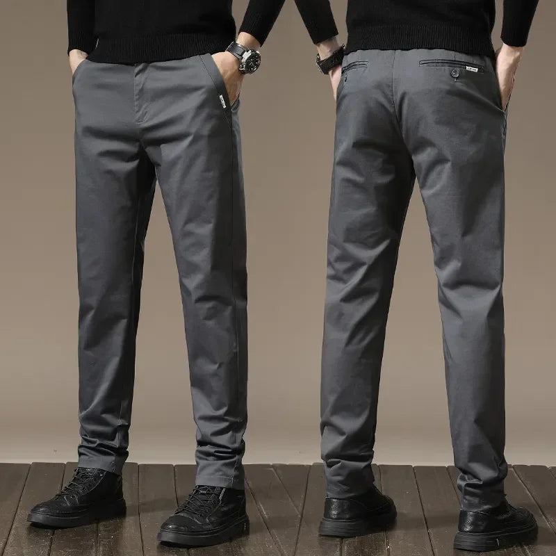 Pure Cotton Slim Fit Byxor