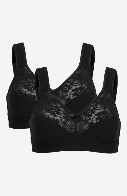 Bygellös mjuk-bh Anna 2-pack